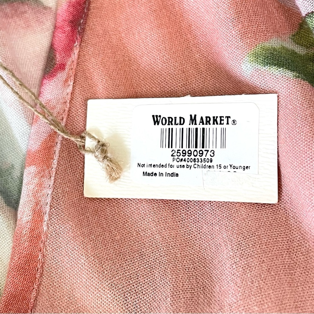 Cost Plus World Market Floral Maxi Dress - Pink and White - Picture 9 of 11